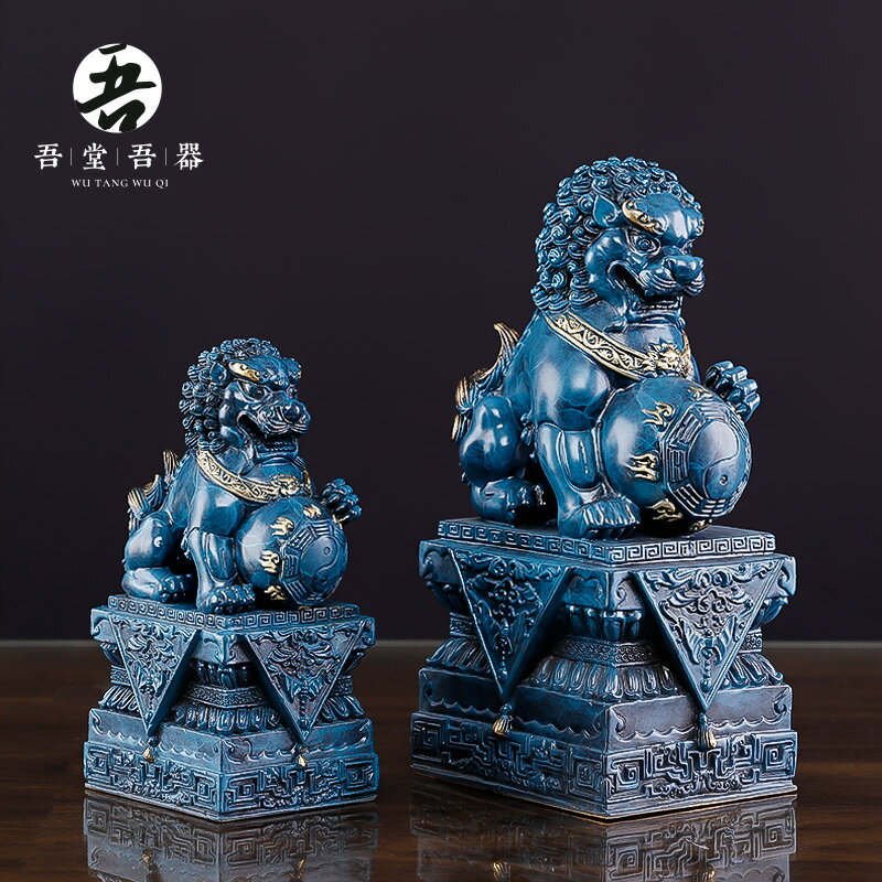 吾堂吾器《故宮獅》全銅獅子擺件北京獅銅獅家居辦公裝飾工藝品| 協貿 