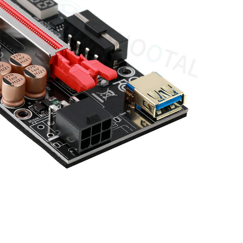 PCIE顯卡延長線USB3.0提升卡PCI-E 1X轉16X轉接線轉接卡RiserCard【宜家良品百貨】