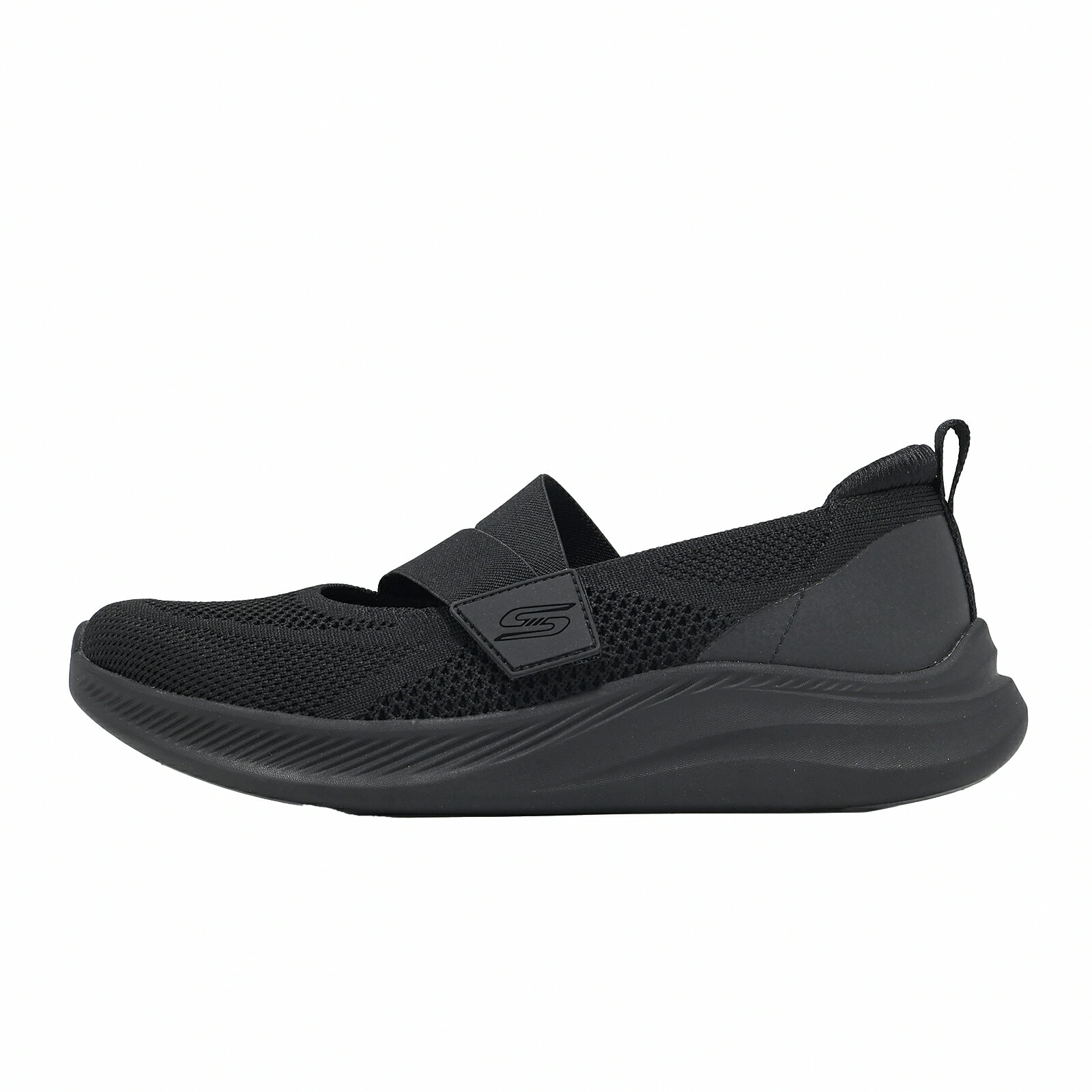 Skechers 休閒鞋 Bobs Moda Flex 女鞋 黑 瑪莉珍鞋 針織 魔鬼氈 117732BBK