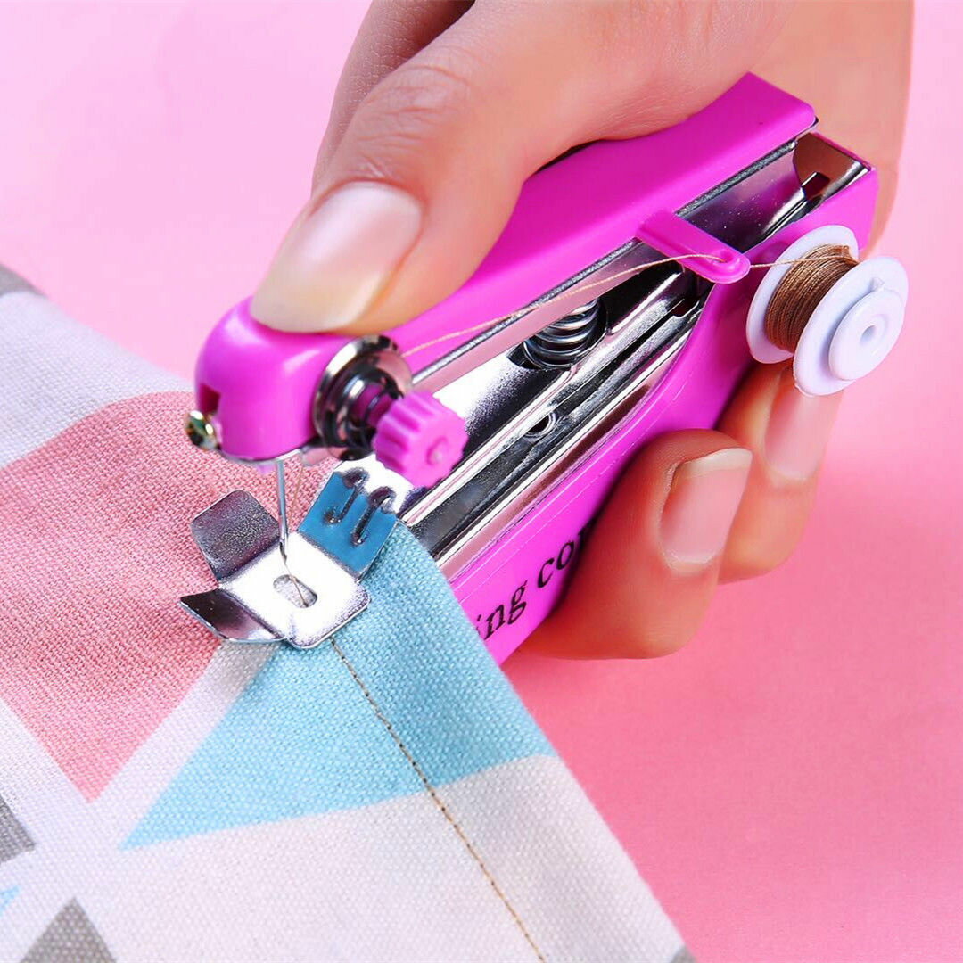 便攜式小型迷你手動縫紉機家用多功能簡易手工袖珍手持微型裁縫機