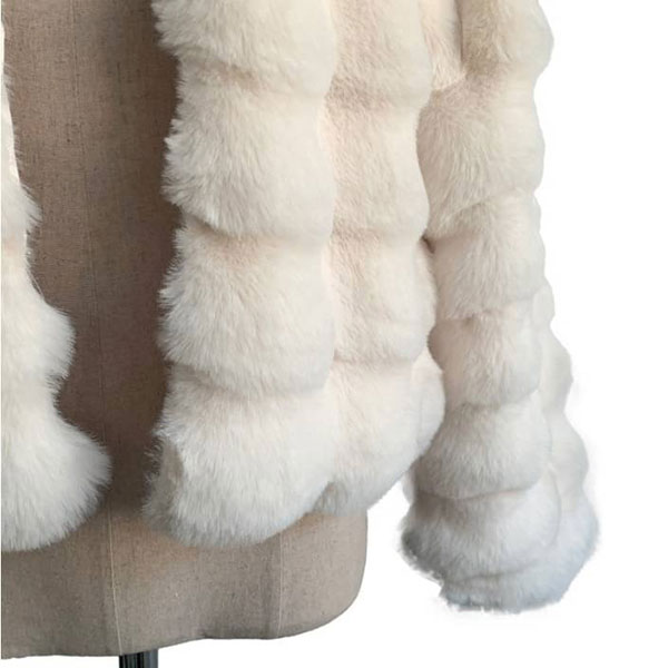 ANNAS 正韓 立體多層次 毛毛外套 大衣 罩衫 皮草 外搭 毛外套 浮誇 貴婦 名媛 性感 婚宴 韓劇 厚外套 白黑 韓國 8