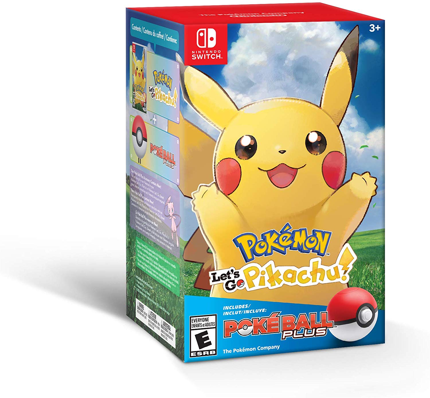 Nintendo Switch Pokemon Lets Go Pikachu Poké Ball Plus Pack Import Region Free