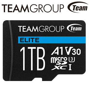 Team 十銓 1T 1TB microSDXC TF UHS-I U3 A1 V30 記憶卡