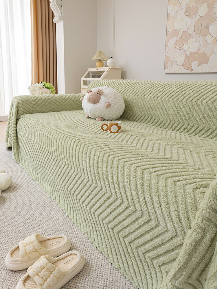 秋冬新款沙發巾蓋布簡約高級感四季通用家用萬能全包沙發墊厚
