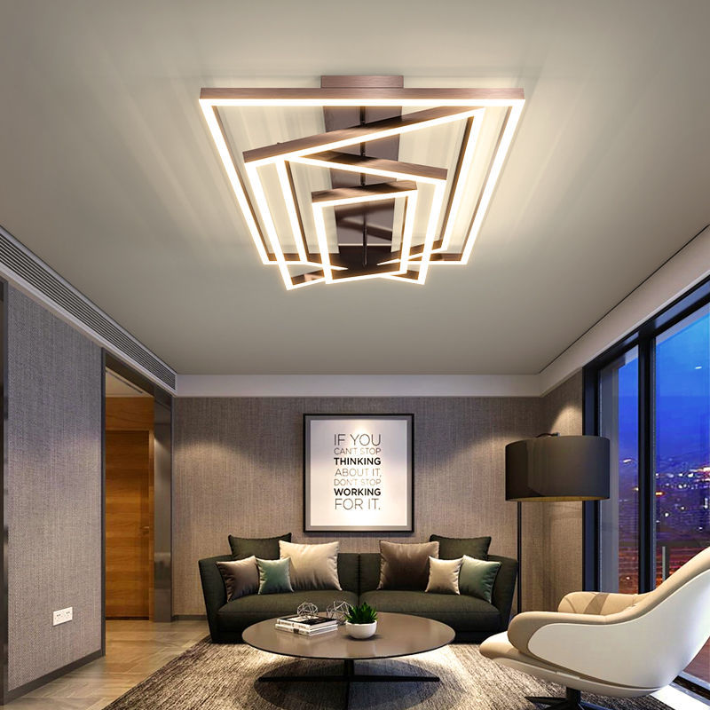 客廳燈簡約現代大氣輕奢高檔北歐長方形大廳吸頂燈具2022年新款