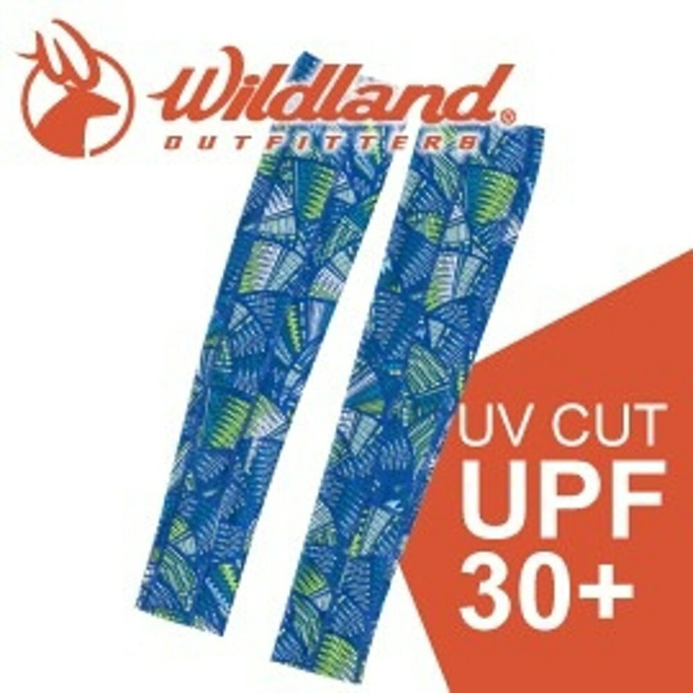 【Wildland 荒野 中性開洞抗UV透氣袖套《水藍》】W1809/春夏款/抗UV/防曬袖套