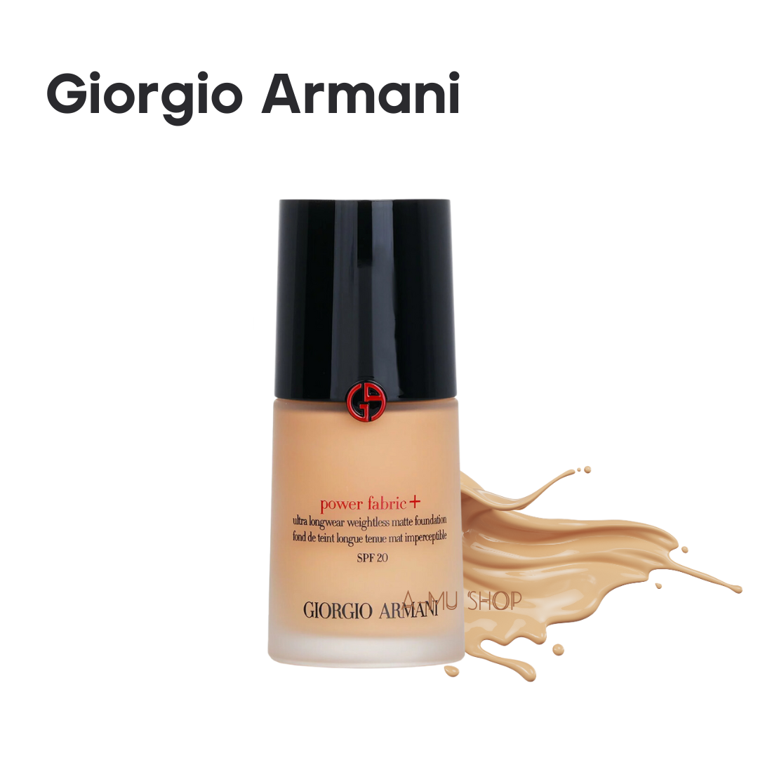 【Giorgio Armani】亞曼尼 POWER FABRIC + 升級版零瑕持久粉底液 SPF 20 30ml｜水水美白節⚡夏日 夏季 美白 保濕