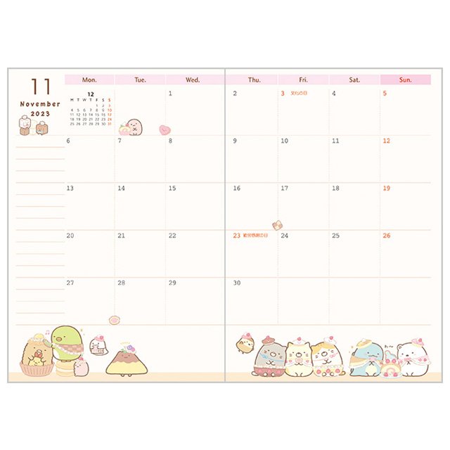 真愛日本預購角落生物角落小夥伴全人物日本製23年年曆本行事曆筆記本日記本文具eb91 真愛日本直營店 樂天市場rakuten