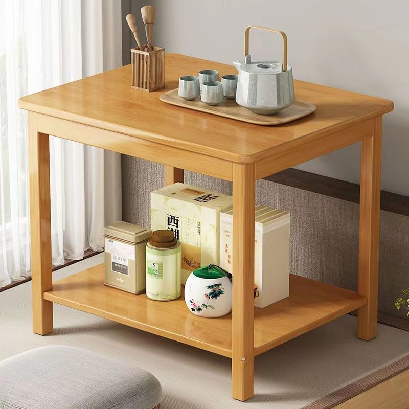 實木沙發小桌子簡約簡易小戶型客廳陽臺家用方桌茶幾桌子小方桌