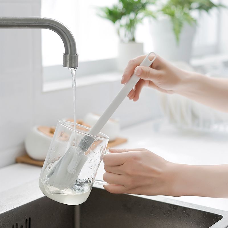 長柄海綿杯刷洗杯子神器廚房玻璃杯清潔刷保溫杯奶瓶刷清洗刷