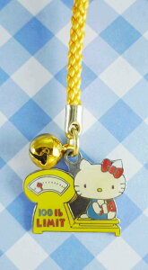 【震撼精品百貨】Hello Kitty 凱蒂貓 手機吊飾-黃磅秤(繩子) 震撼日式精品百貨