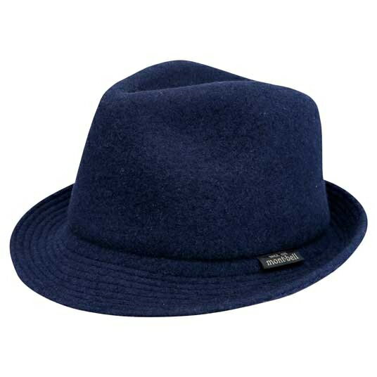 ├登山樂┤日本 mont-bell Felt Short Brim Hat 羊毛帽 深海軍藍 # 2108176DKNV