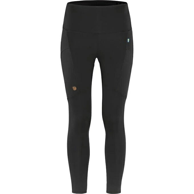 ├登山樂┤瑞典 Fjallraven 輕量耐磨緊身褲 女 黑 Abisko Tights # FR84773-550