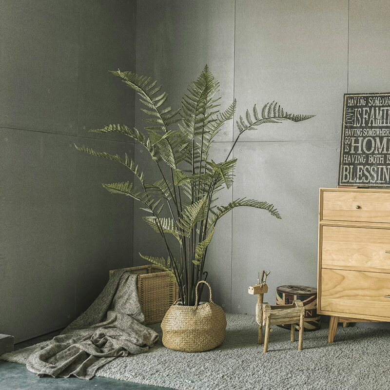 仿真植物裝飾角落造景蕨類波斯草綠植大型家居客廳室內落地大盆栽