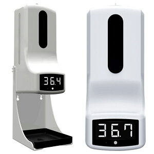 K9 Pro 自動感應酒精洗手消毒測溫一體機 非接觸洗手 紅外線測溫 高溫警報 液體可視 非醫療器材