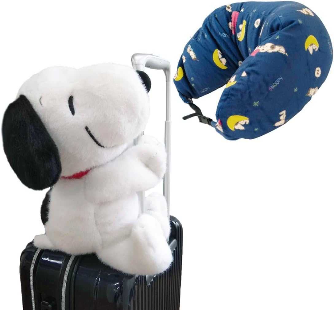 PEANUTS Snoopy/Woodstock 星空兩用頸枕抱偶