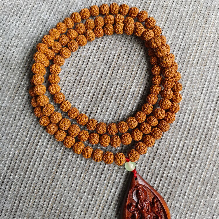 菩提手串 菩提 手串 金剛菩提子108顆佛珠手鍊男女士手串項鍊機刷包漿『ZW5172』 7