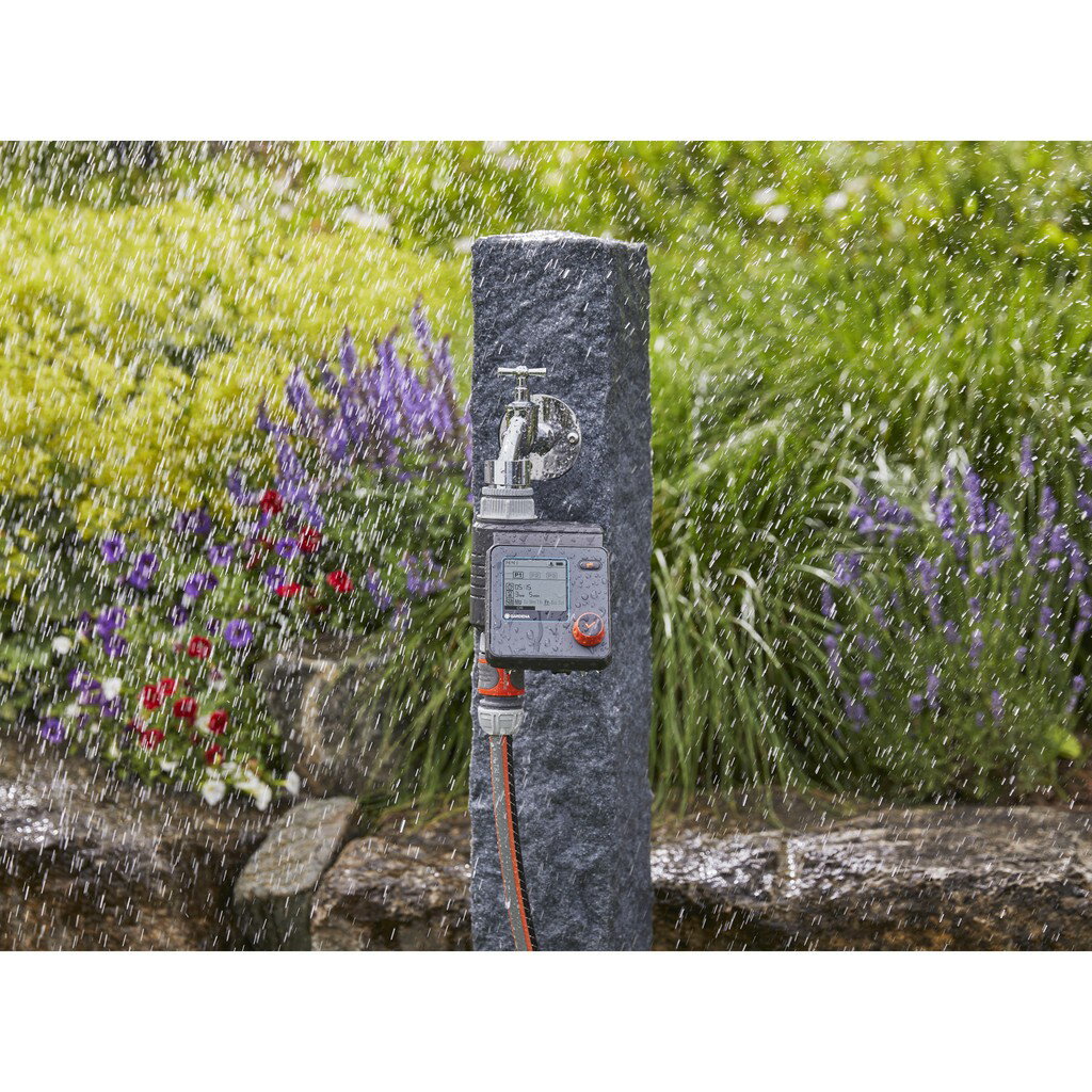 【GARDENA 景觀園藝】 功能型控水定時器Select 1891 “計時器自動澆水灌溉噴霧降溫大螢幕套組4分快速接頭德國製造保固” 5 【GARDENA 景觀園藝】 功能型控水定時器Select 1891 “計時器自動澆水灌溉噴霧降溫大螢幕套組4分快速接頭德國製造保固” 5