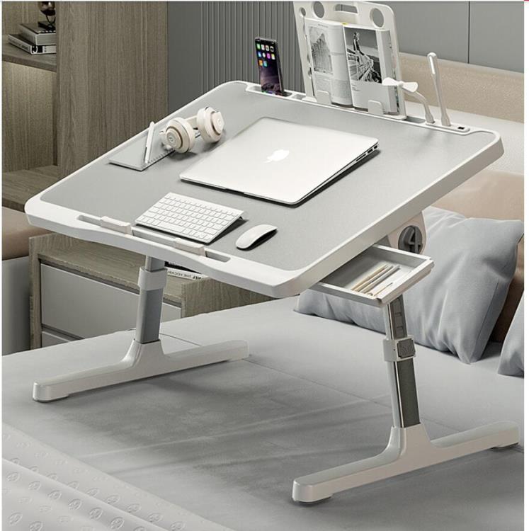 床上小桌子可升降電腦桌摺疊學習桌學生宿舍懶人簡易書桌家用飄窗 樂購生活百貨