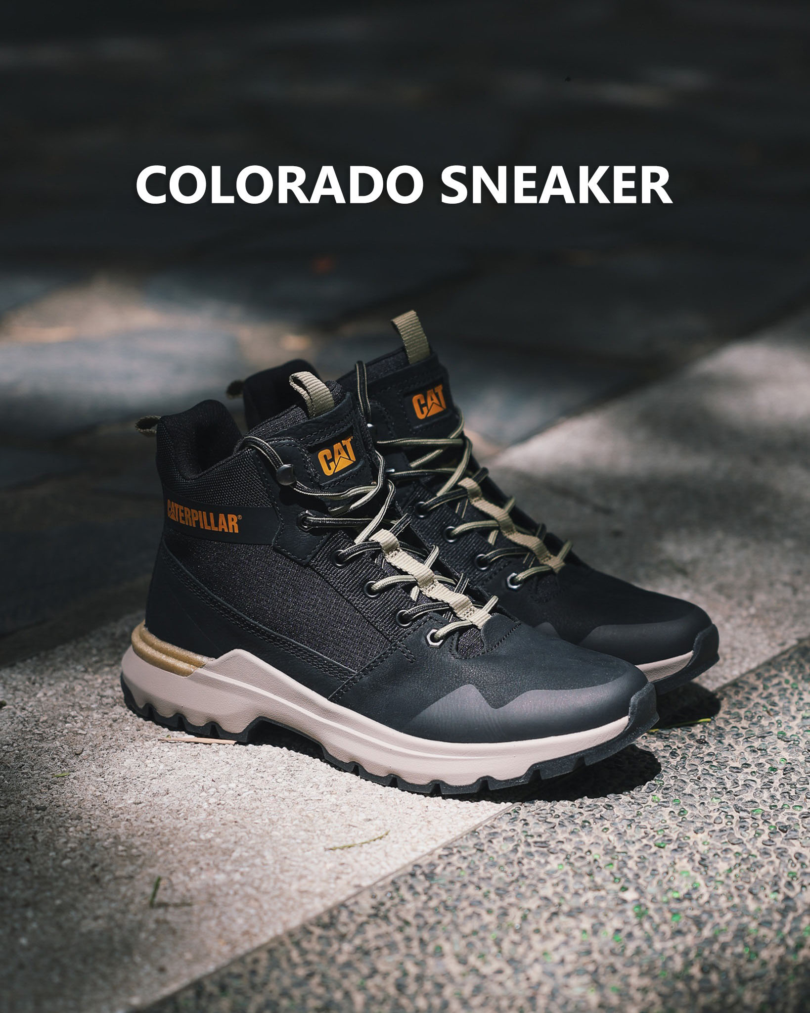 CAT COLORADO SNEAKER 經典復刻休閒鞋 男鞋-百搭黑 6 CAT COLORADO SNEAKER 經典復刻休閒鞋 男鞋-百搭黑 6