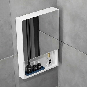 定制鋁合金鏡柜40CM小戶型白冼手間全鏡面廁所轉角衛生間收納吊柜