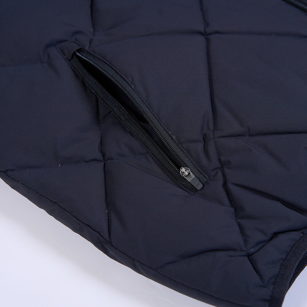 男裝 羽絨背心 菱格紋 軍裝風 黑色 (山形) (550039) 【5th STREET】【年貨節全館390起】 治裝激推 最高折426 5