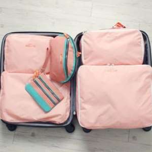 美麗大街【108101781】bags in bag旅行收納袋衣服雜物袋旅遊行李箱整理包防水五件套