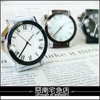惡南宅急店【0093F】日韓系春夏潮流手錶『羅馬數字錶款』可當情侶對錶。單款區