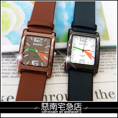 惡南宅急店【0094F】日韓系春夏潮流手錶『時尚長型錶款』可當情侶對錶。單款區