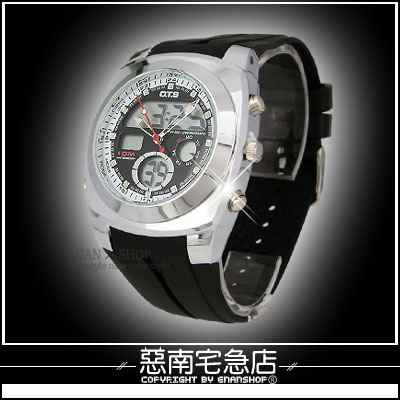 惡南宅急店【0109F】日韓系春夏潮流『OTS圓弧盤LED錶款』可當情侶對錶。單款區