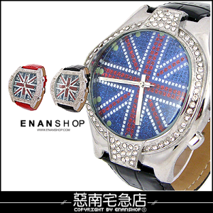 惡南宅急店【0262F】獨家英國國旗款 中性『奧運光芒』可當情侶對錶?單支價