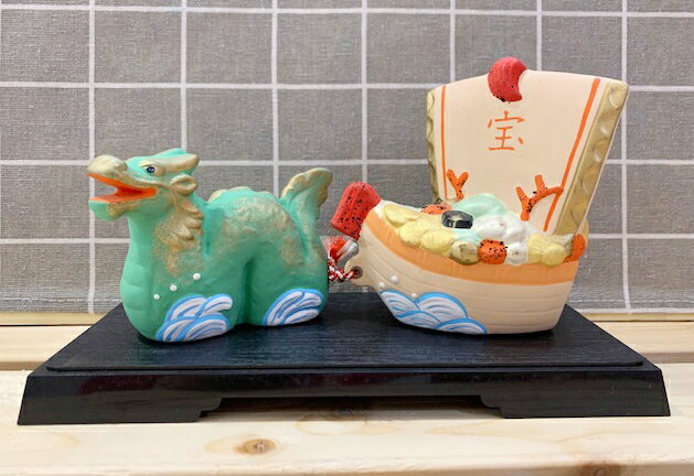 【震撼精品百貨】招財貓 招き猫 擺飾-龍寶船*12200 震撼日式精品百貨