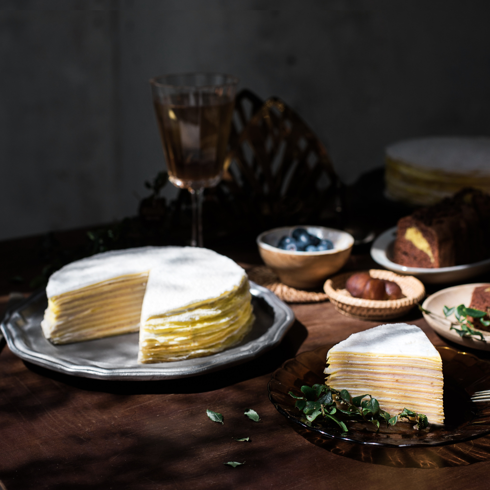 【不二緻果-高雄不二家】8吋芋見千層(含運)