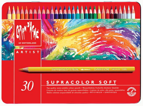 瑞士Caran d'Ache卡達Supracolor系列專家級30色水性彩色鉛筆* 3888.330