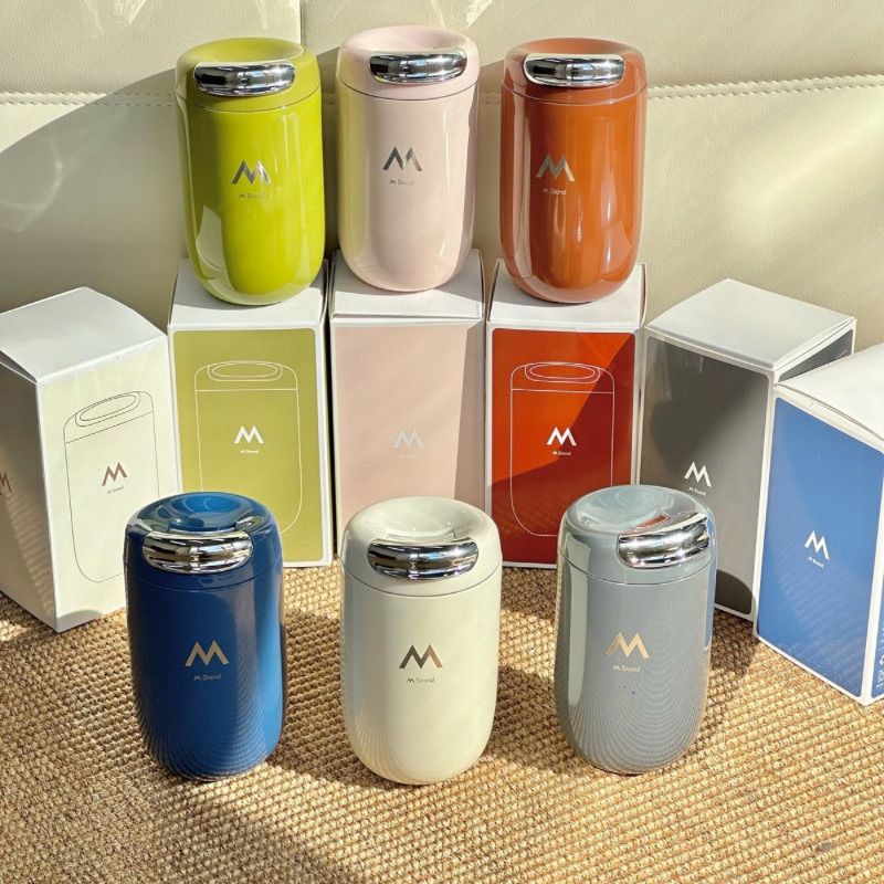M Stand復古亮面不銹鋼咖啡杯ins水杯直飲高顏值時尚小眾隨行便攜【宜家良品百貨】