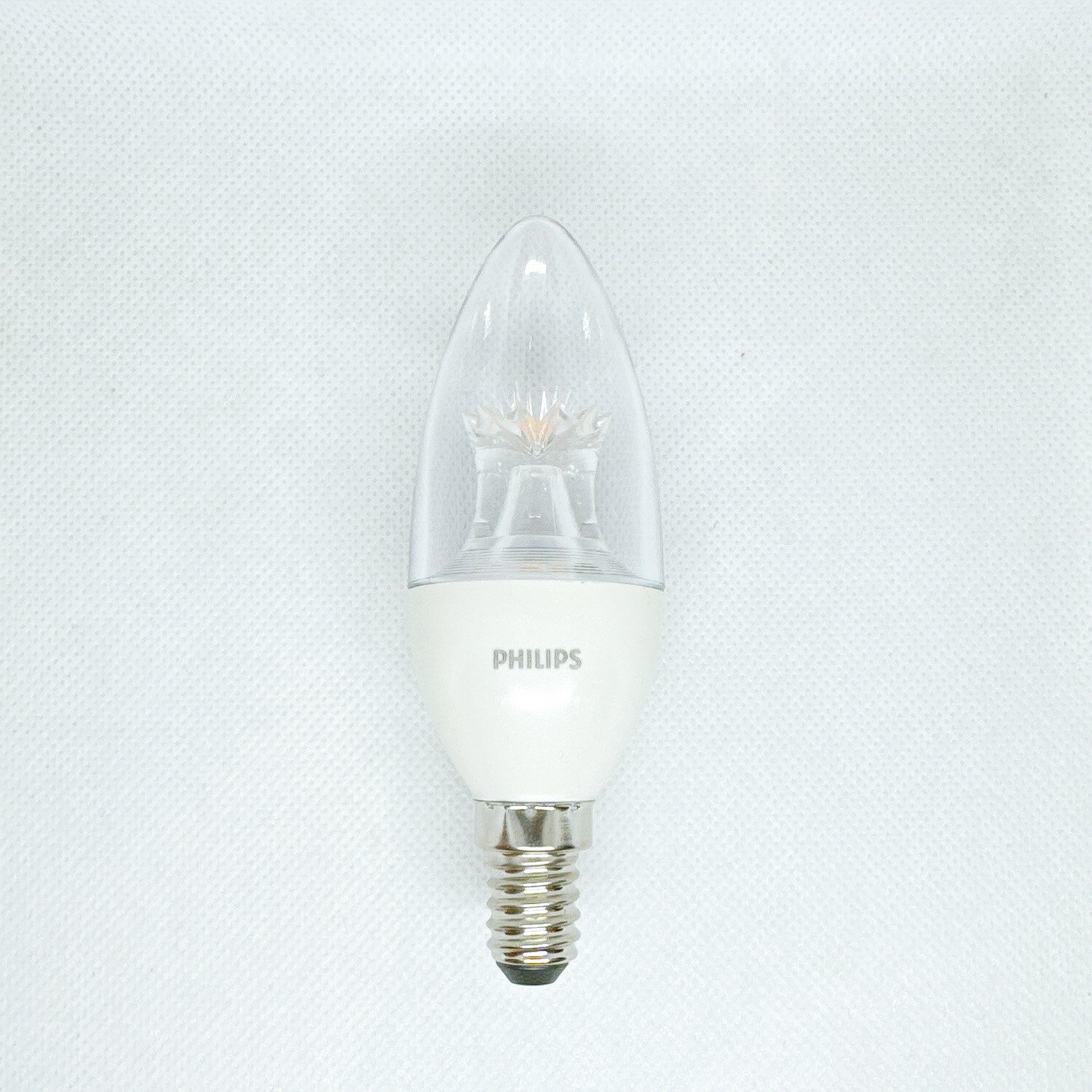 PHILIPS飛利浦 LED 6W E14 2200K-2700K 220V 調光型 BA35 清光 蠟燭燈泡 水晶燈用 1