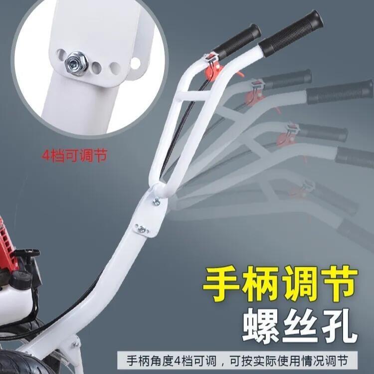 【可開發票】品質保證-手推式割草機通用車架背負式側掛式汽油割草機地鑽改裝手推式機架 5