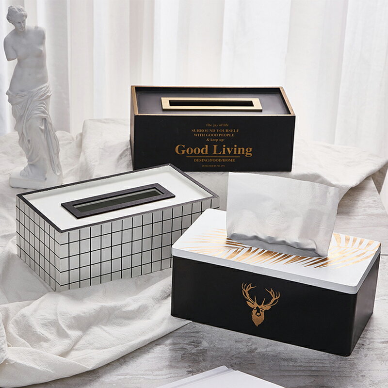 ins紙巾盒創意簡約現代高檔輕奢歐式家用客廳餐桌餐廳抽紙盒
