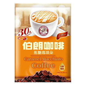 金車 伯朗咖啡-三合一焦糖瑪琪朵 (15gX30包入)/袋【康鄰超市】