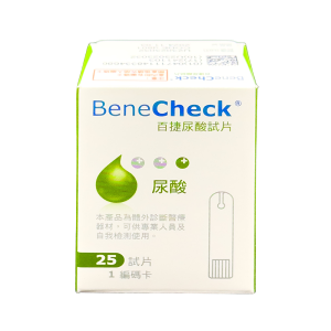 BeneCheck 百捷益尿酸試紙 25片/盒◆德瑞健康家◆