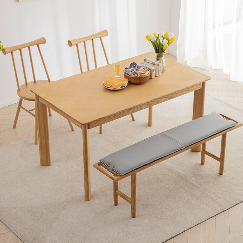 桌子 北歐餐桌家用小戶型實木家具白蠟木桌子原木餐桌椅組合