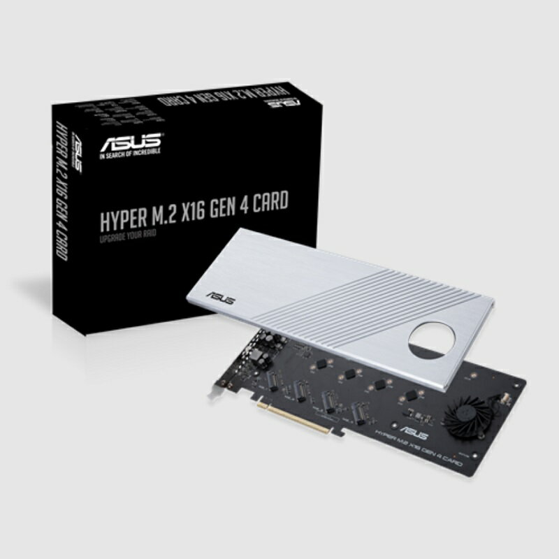 【最高現折268】ASUS 華碩 HYPER M.2 X16 GEN 4 CARD 介面卡/擴充轉接/PCIe 4.0