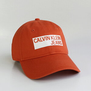 美國百分百【全新真品】Calvin Klein 男帽 棒球帽 專櫃配件 戶外休閒 logo 帽子 CK 橘色 AE19