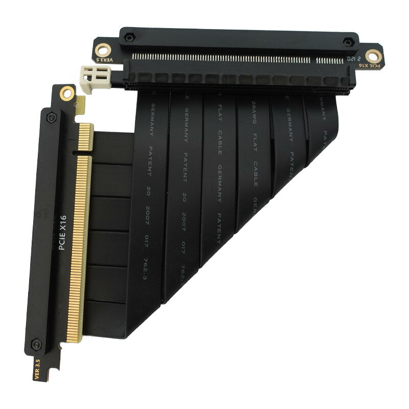 定製 金手指直角 公頭90度矮 主機板插槽被擋 PCIE X16顯卡延長線【北歐家居生活】