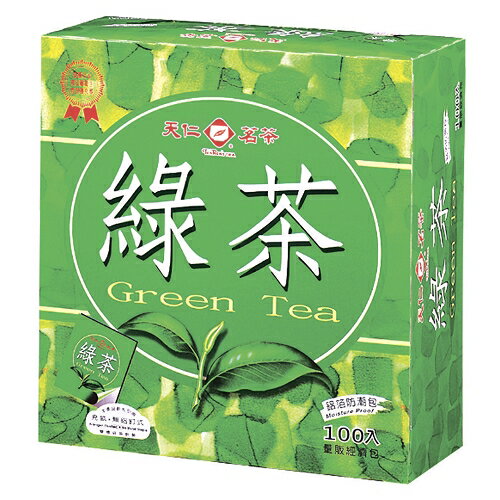 天仁袋茶防潮包-綠茶2g*100入【愛買】