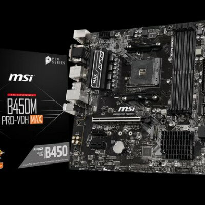{保固一年 可打統編}盒裝 微星B450M PRO-VDH MAX 支援銳龍 1-5代CPU HDMI vga DVI