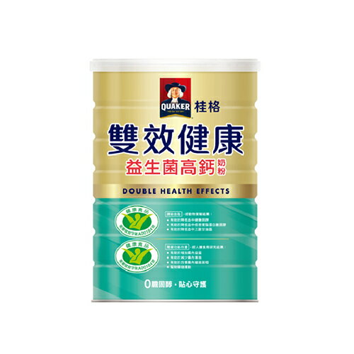桂格雙效健康益生菌高鈣奶粉1500g【愛買】 1