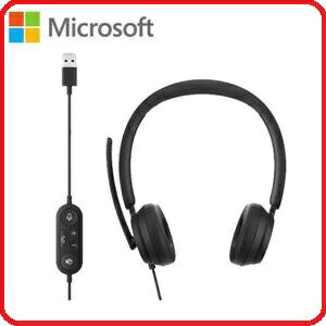 微軟 時尚 USB-A 有線耳機