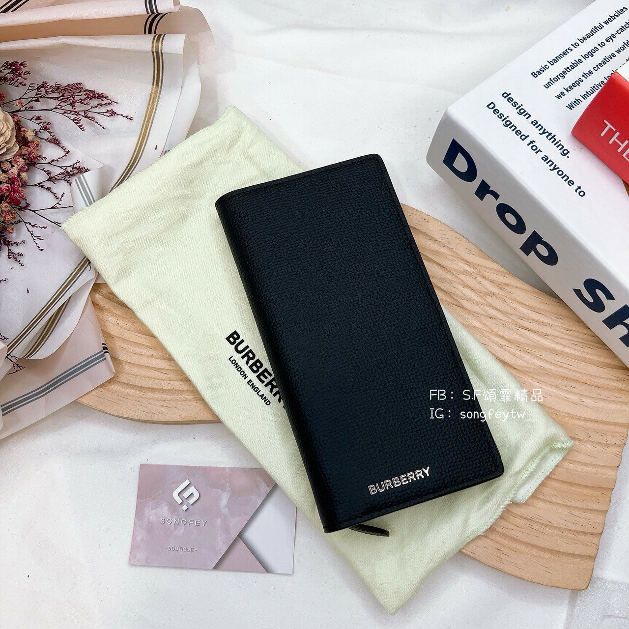 美國代購🇺🇸台灣現貨 Burberry 男款對開長夾