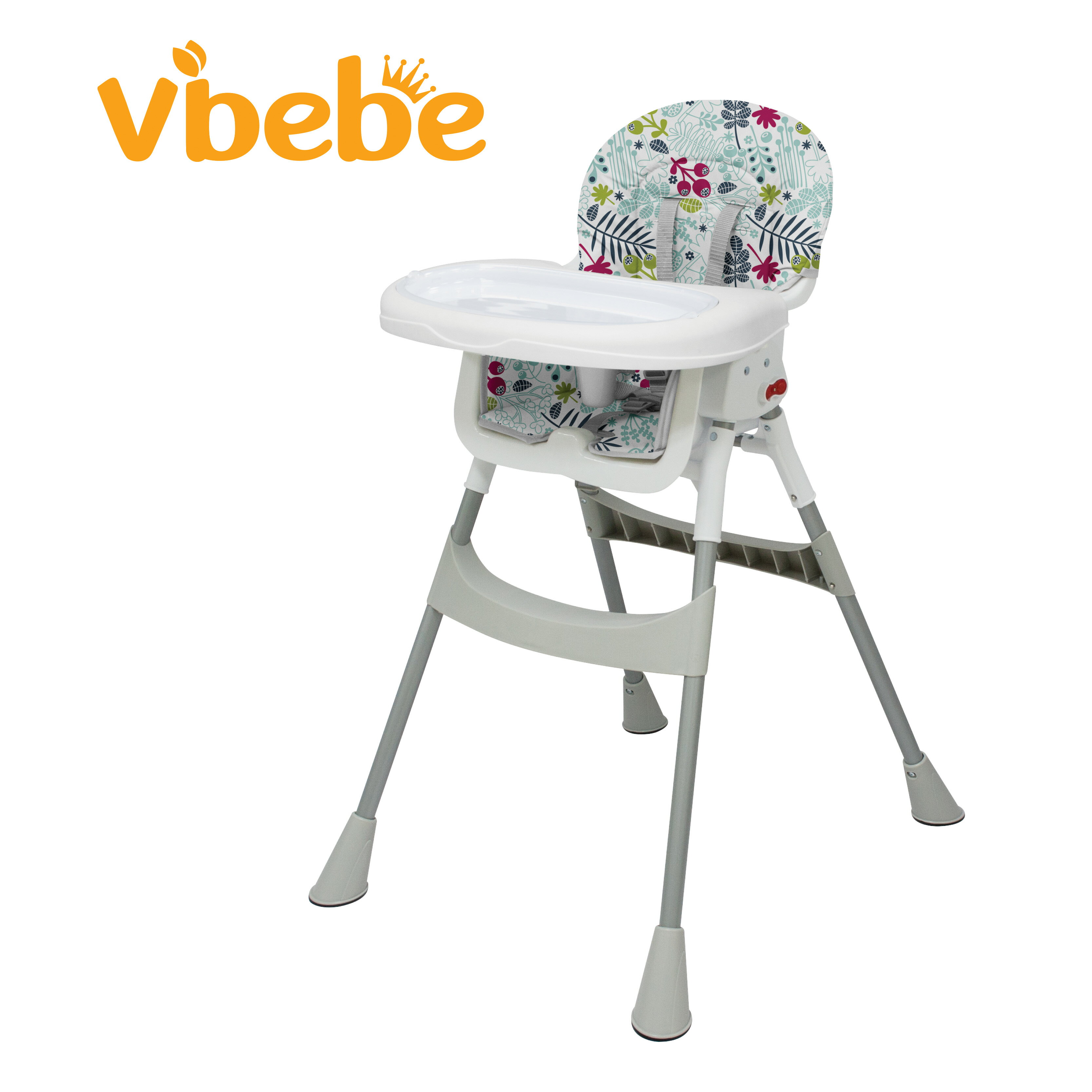 【Vibebe】二階式摺疊餐椅 (銀河星空/清新花草)